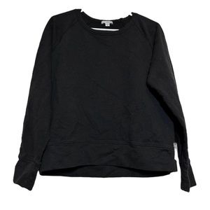 James Perse women’s black crew neck sweatshirt EUC